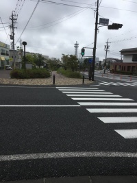雨上がりの飯田 交差点